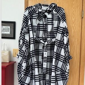 Rundholz Oversize Lt Weight Dress/Coat Quetsche Check-Versatile! Hardly worn!